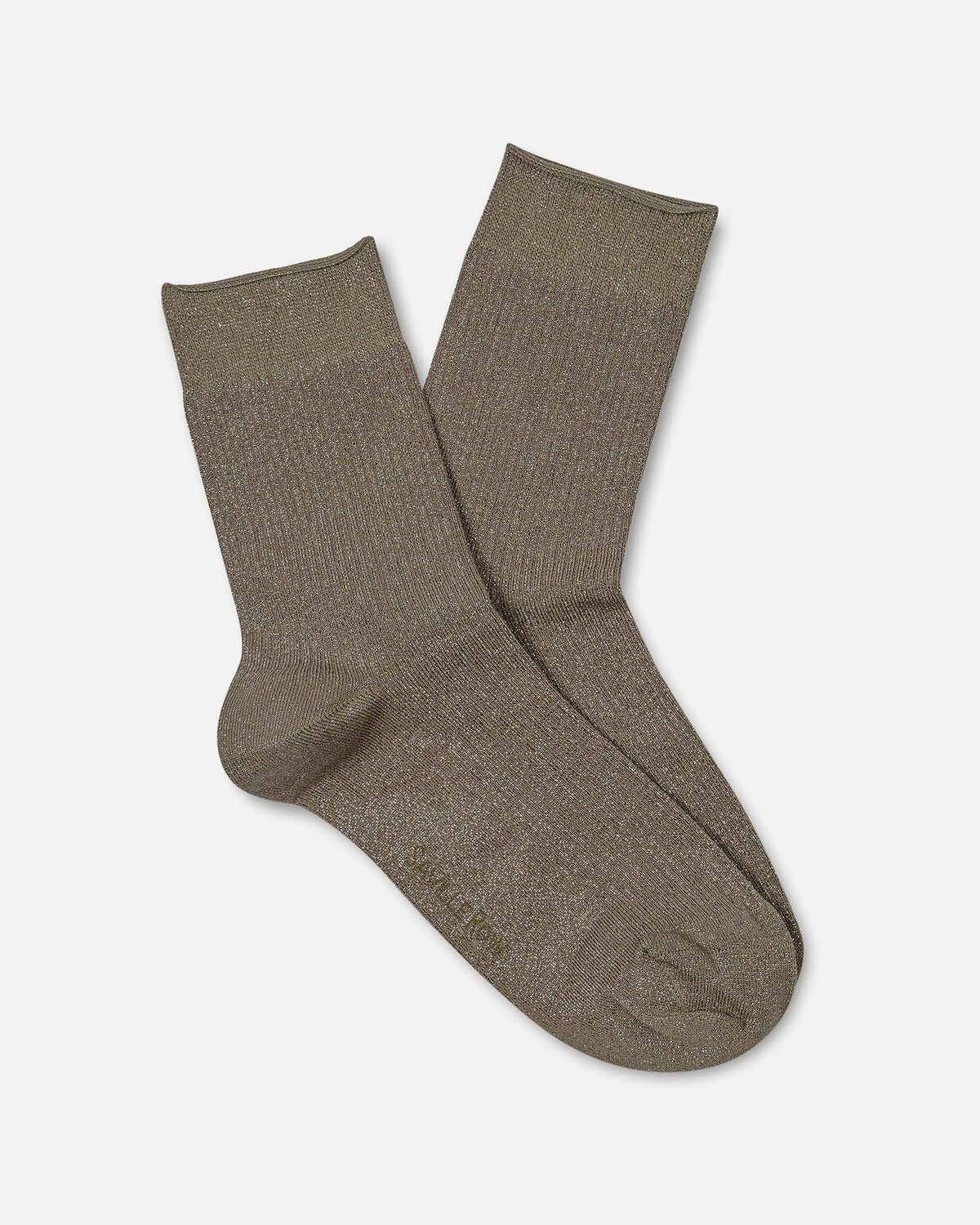 Calcetín solido lurex - Olive / UNICA