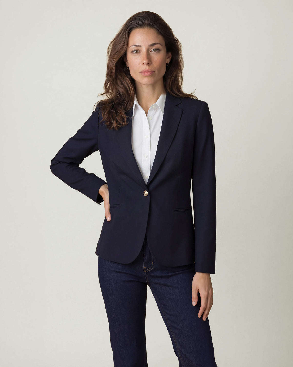 Blazer Clásico Daniela Ajustado - Navy / 36