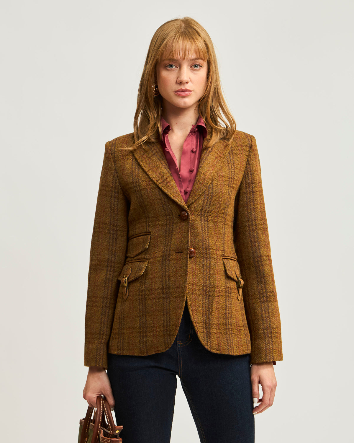 Blazer Tweed Window Pane Ecuestre