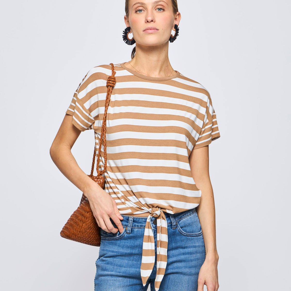 Polera Rayada Mangas Colorblock y Nudo – Saville Row