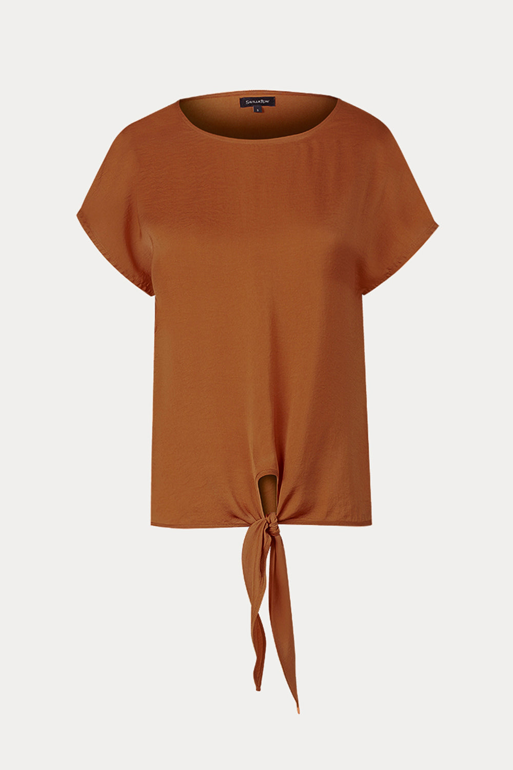 Polera Manga Corta Nudo Doble Tela Saville Row