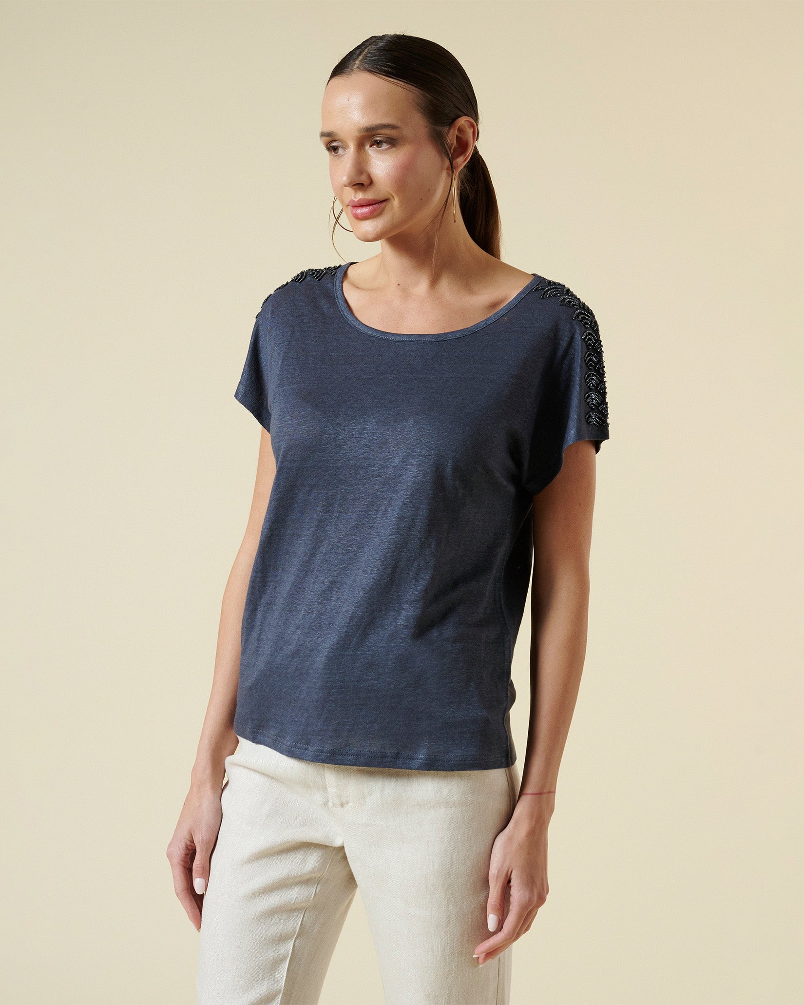 Polera lino hotsell