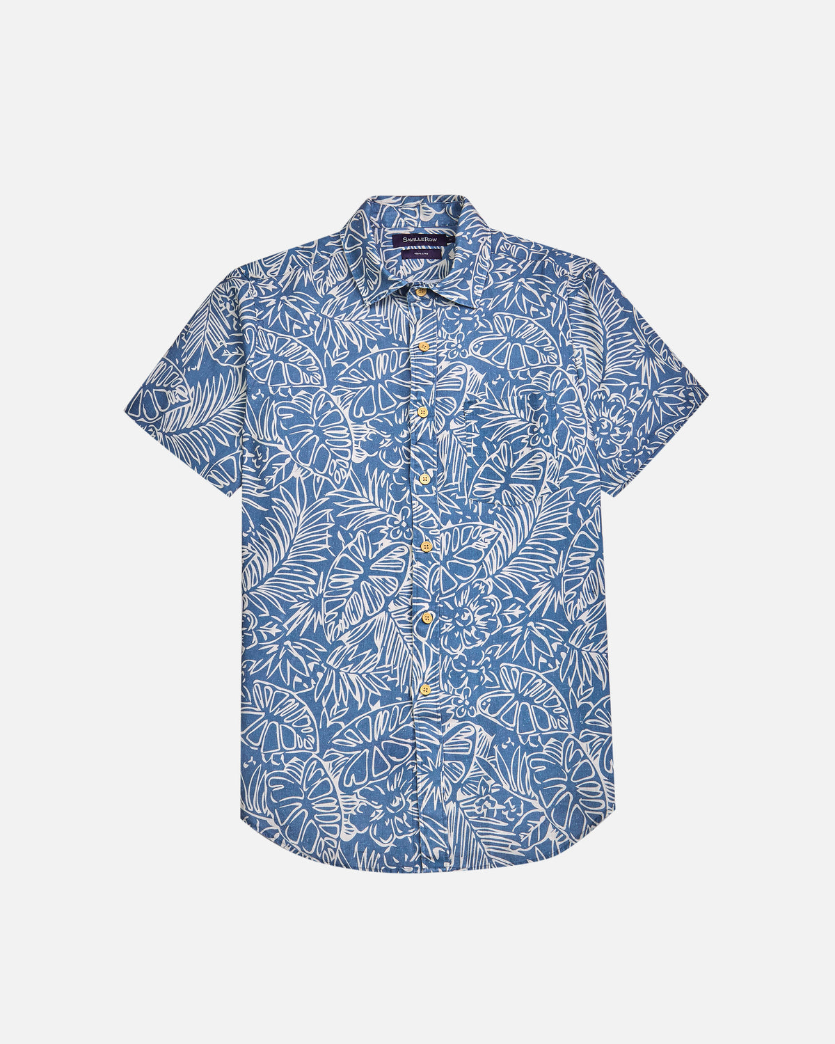 Camisa Sport Houston Weekend Lino Estampado - Indigo / M
