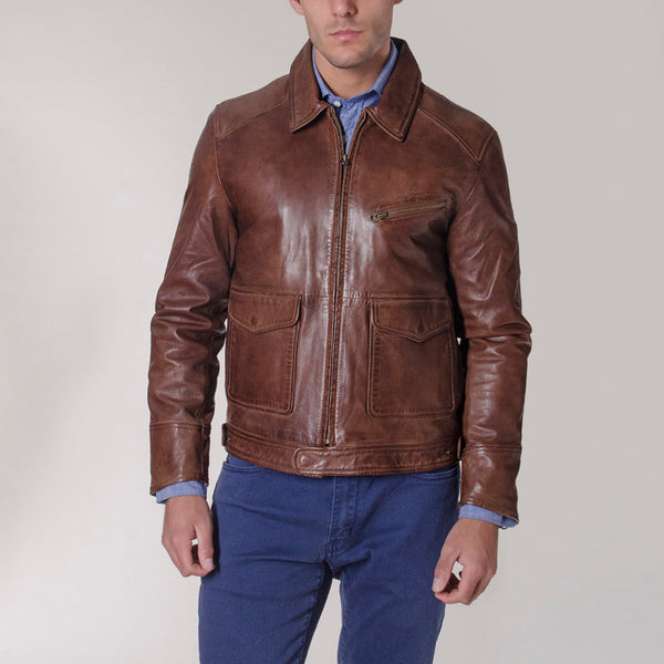 Casaca de cuero Vintage – Saville Row - Main Image